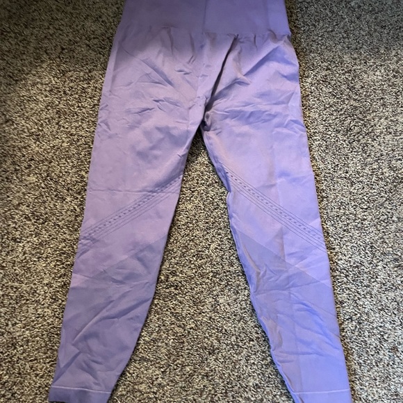 Purple compression workout leggings / Size L - Picture 1 of 2